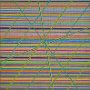 Coloured lines 6.6 gelb 2026, 25x25, Acryl-Acrylstifte auf Leinwand, € 250